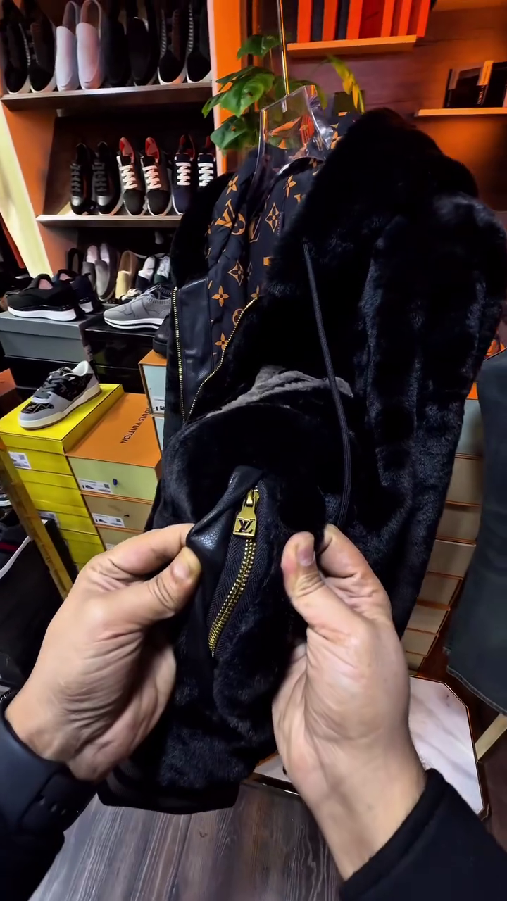 🖤✨ Luxury Plush Fur Hoodie Jacket – Premium Streetwear Edition ✨🖤