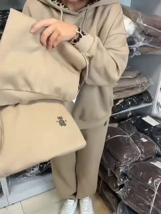 🤎✨ Urban Luxe Leopard-Trim Co-Ord Set – Premium Comfort Edition ✨🤎