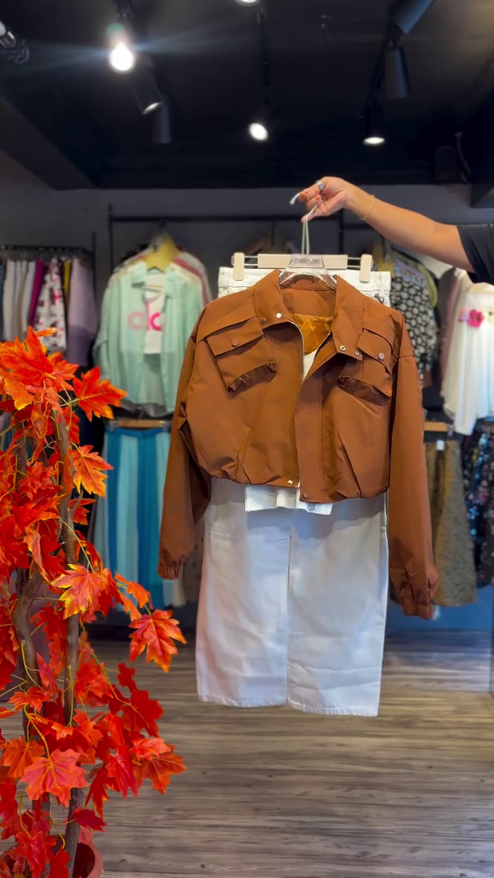 🍂✨ Autumn Edge Utility Co-Ord Set – Modern Chic Edition ✨🍂