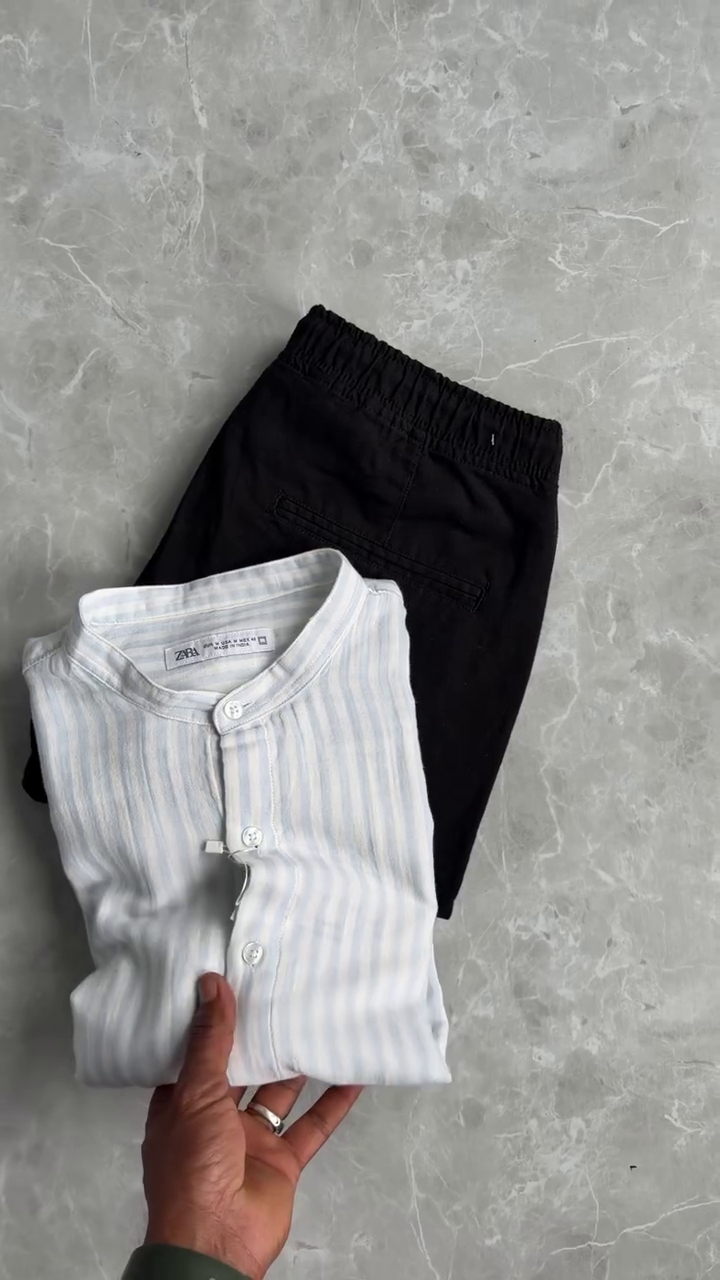 ✨ Urban Breeze Mandarin Collar Co-ord Set – Effortless Style, Everyday Comfort ✨