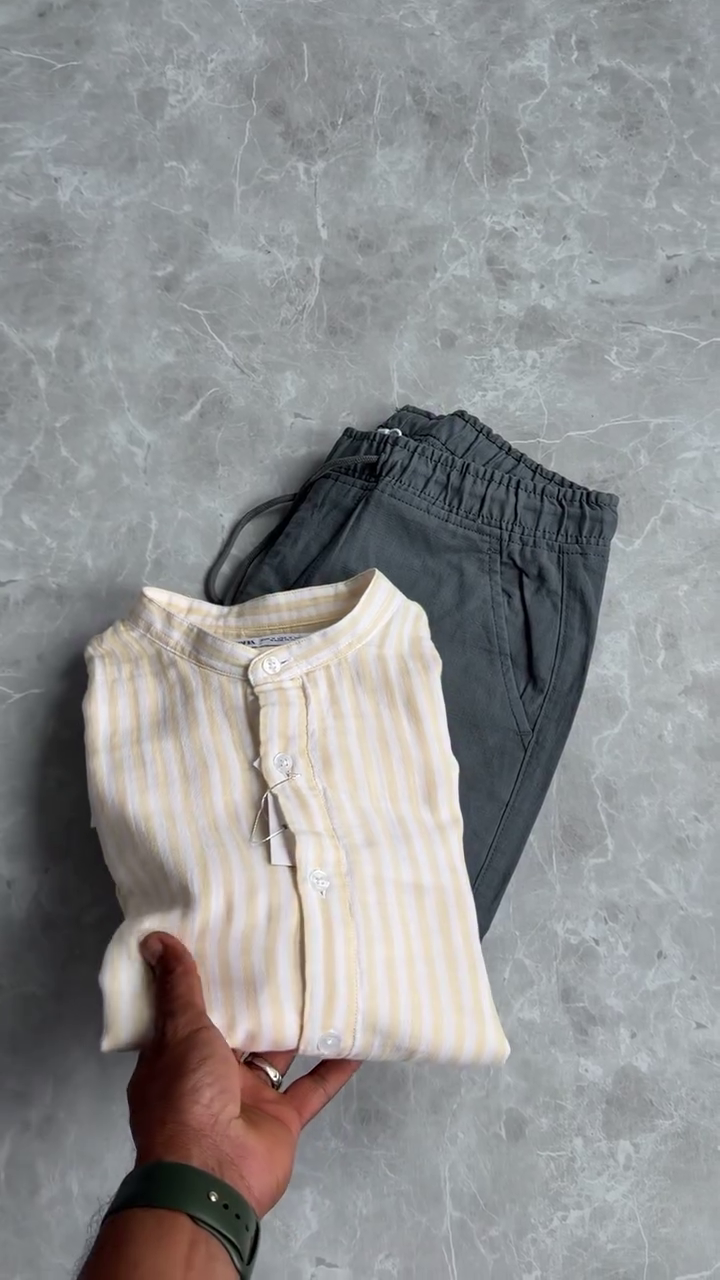 ✨ Urban Breeze Mandarin Collar Co-ord Set – Effortless Style, Everyday Comfort ✨