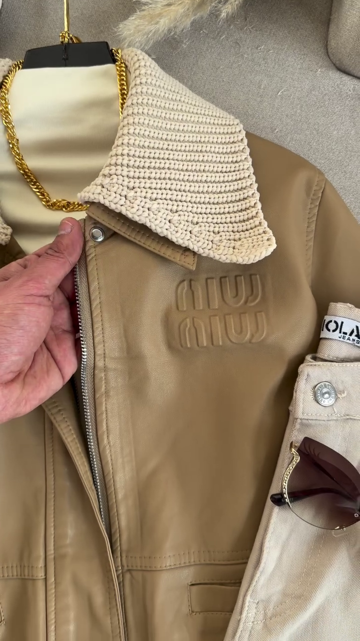 🤎 Desert Luxe Knit-Collar Jacket Set ✨ | Premium Camel Layered Outfit | XXS–XXL