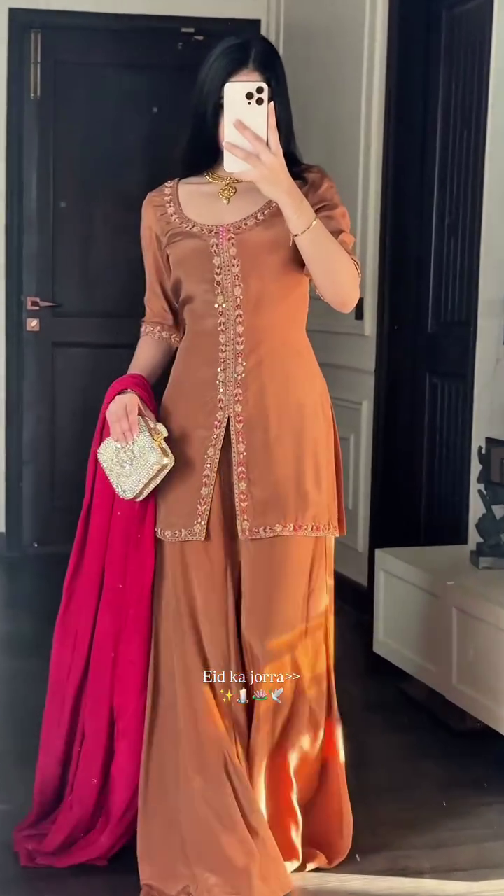 ❤️ Zoya Festive Elegance Sharara Set – Classic Eid Glam ❤️