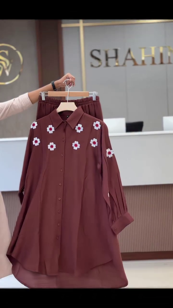 🌿 Daisy Bloom Oversized Shirt & Co-Ord Set – Fresh Botanical Chic (XXS–XXL) ✨