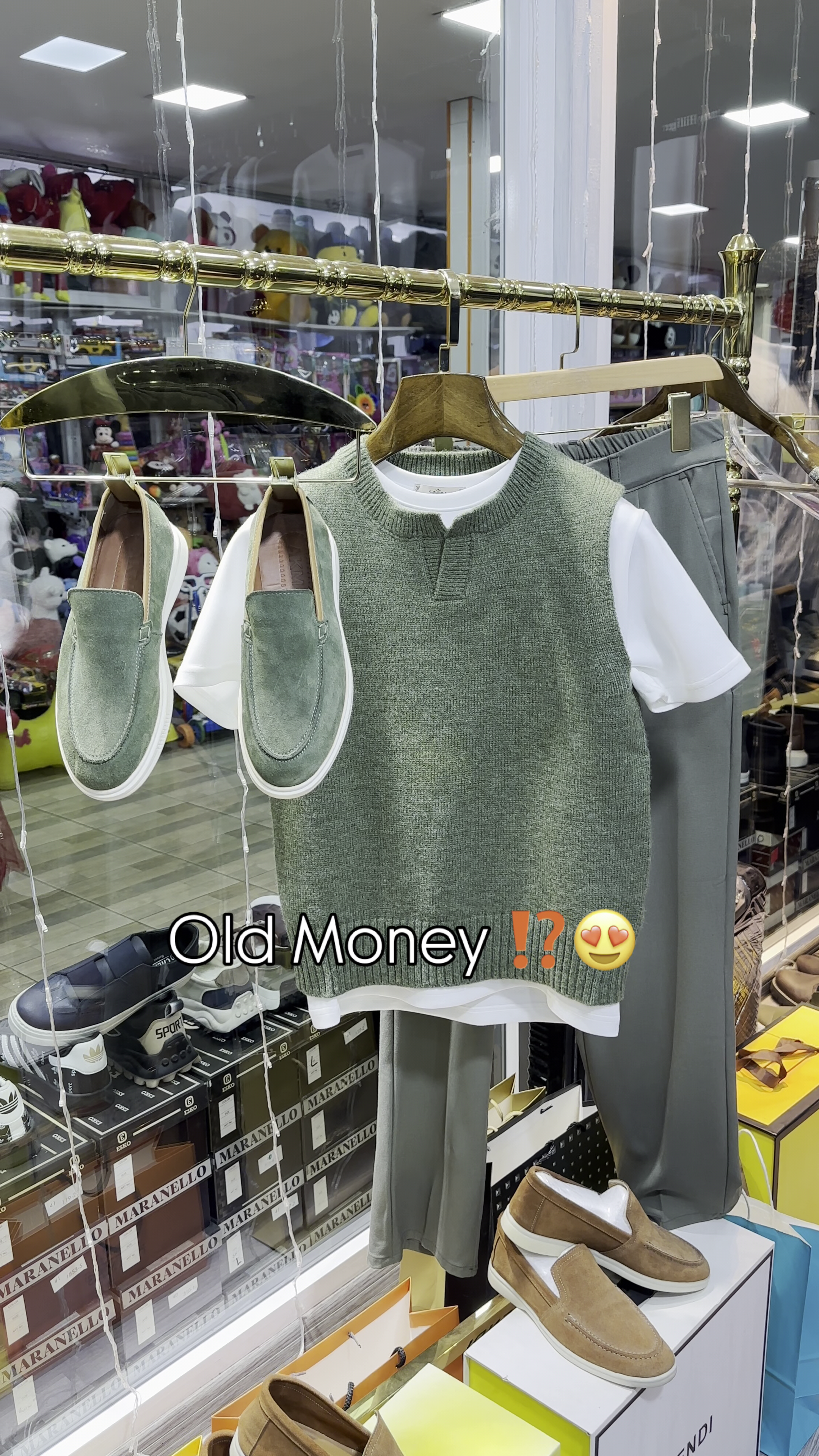 💼✨ Old Money Style Knit Vest Set – Classic Minimal Layered Outfit