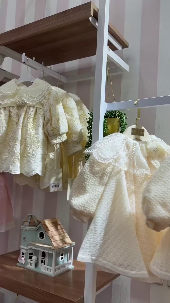 👶✨ Princess Lace Baby Dress – Elegant Floral Party Dress