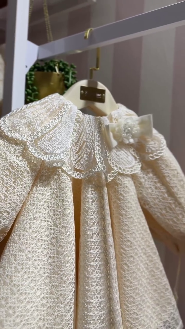 👶✨ Princess Lace Baby Dress – Elegant Floral Party Dress