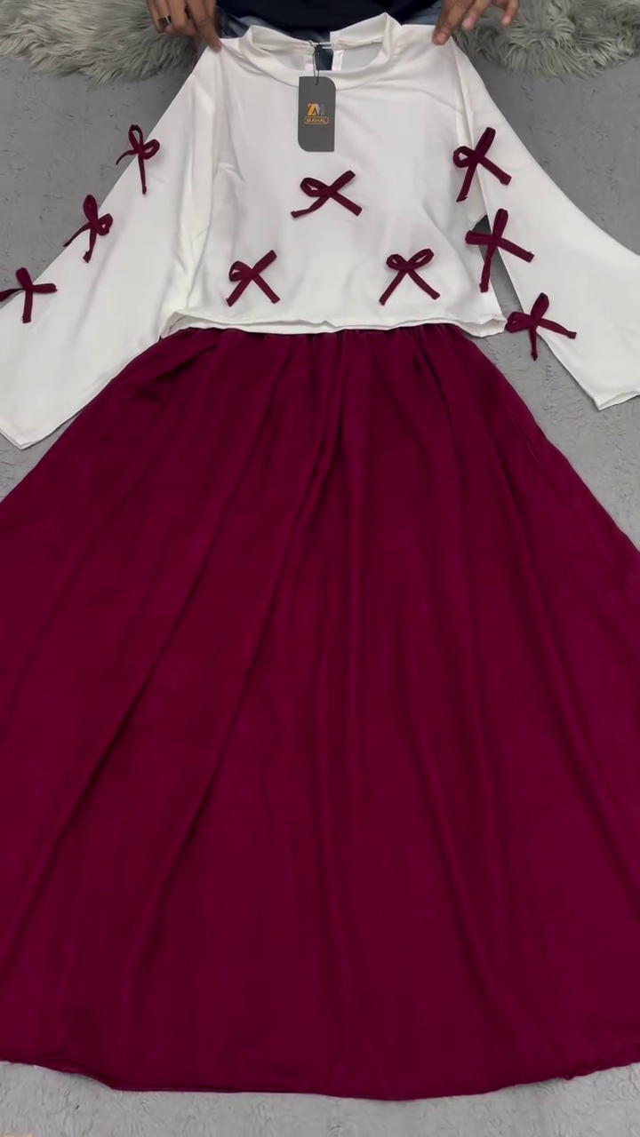 🎀 Elegant Bow Detail Maxi Dress – Chic Long Sleeve Party Dress | Stylish Two-Tone Design | Available in Multiple Colors & Designs | Sizes XXS–XXL ✨