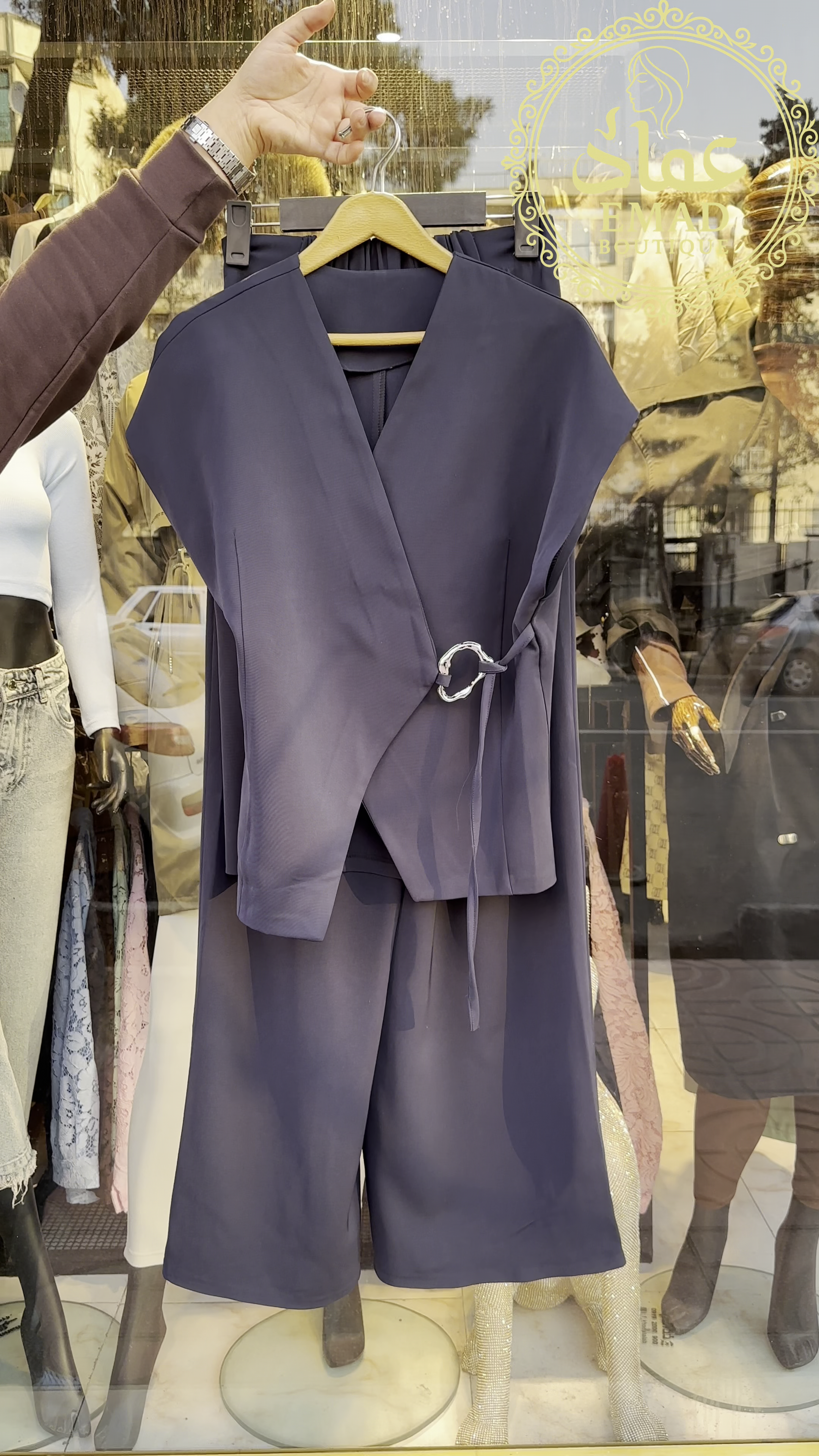 🖤 Elegant Minimalist Wrap Vest & Wide-Leg Pants Co-Ord Set – Modern Chic Two-Piece Outfit | Office & Casual Style | Multiple Colors & Designs | Sizes XXS–XXL ✨