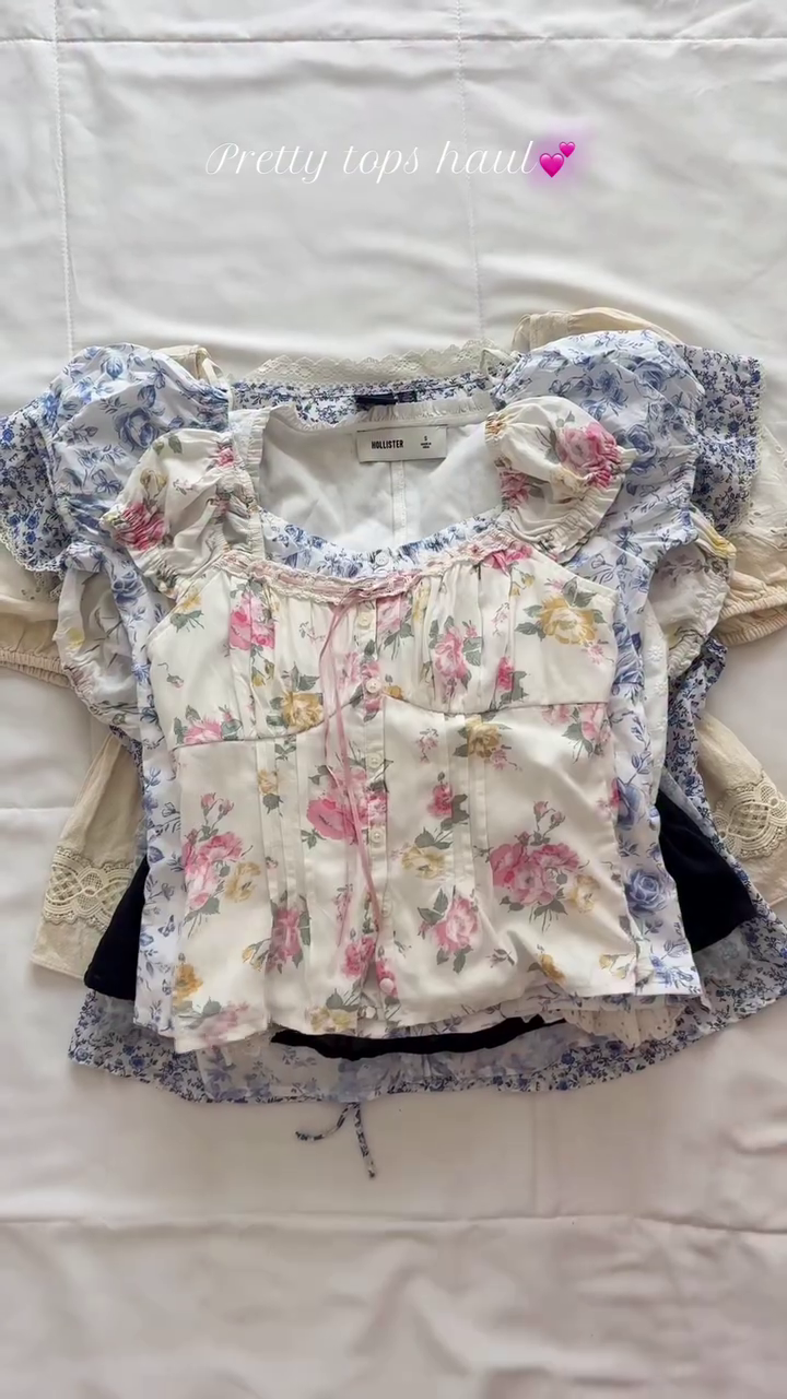 🤍 Romantic Lace Peplum Summer Top – Elegant Puff Sleeve Blouse | Feminine Cottagecore Style | Multiple Colors & Designs | Sizes XXS–XXL ✨