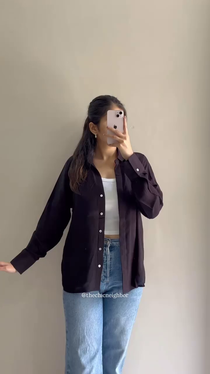 🖤 Classic Relaxed Fit Button-Down Shirt – Minimal Everyday Oversized Blouse | Casual Chic Layering Top | Multiple Colors & Designs | Sizes XXS–XXL ✨