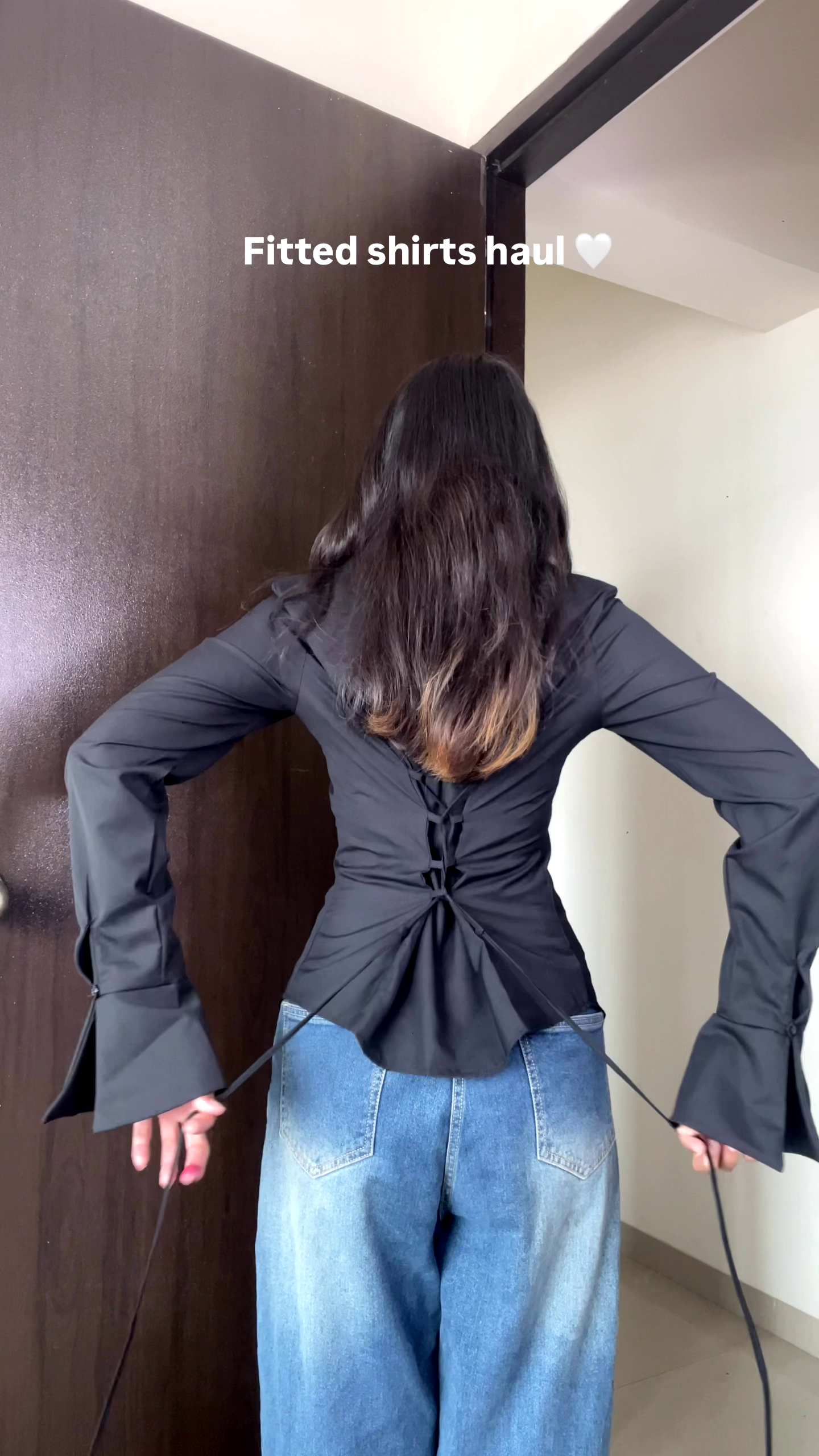 Cocoa Chic Fitted Shirt Set ✨ | Trendy Corset Style Layered Top