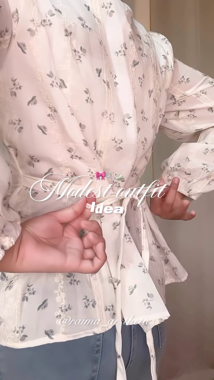 Soft Blossom Lace Peplum Top 🌸🤍✨ | Elegant Modest Floral Blouse