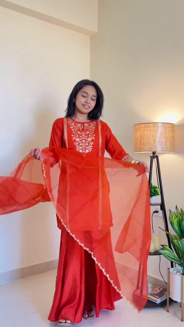 Royal Amethyst Grace Suit Set 💜✨ | Elegant Sleeveless Kurta with Palazzo & Dupatta