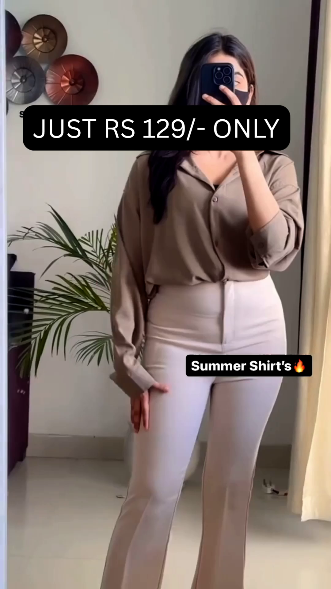 Ruby Glow Summer Shirt ❤️🔥 | Elegant Wrap-Style Casual Top