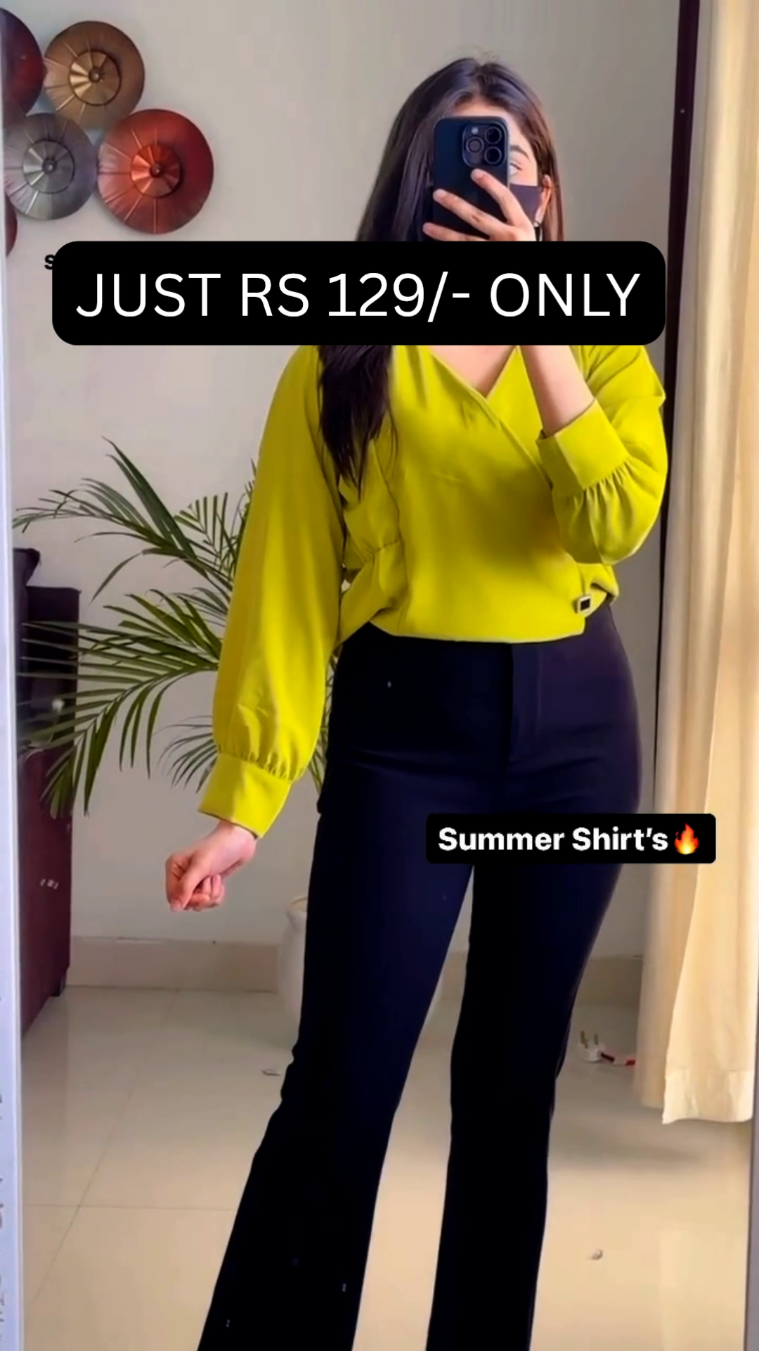 Ruby Glow Summer Shirt ❤️🔥 | Elegant Wrap-Style Casual Top