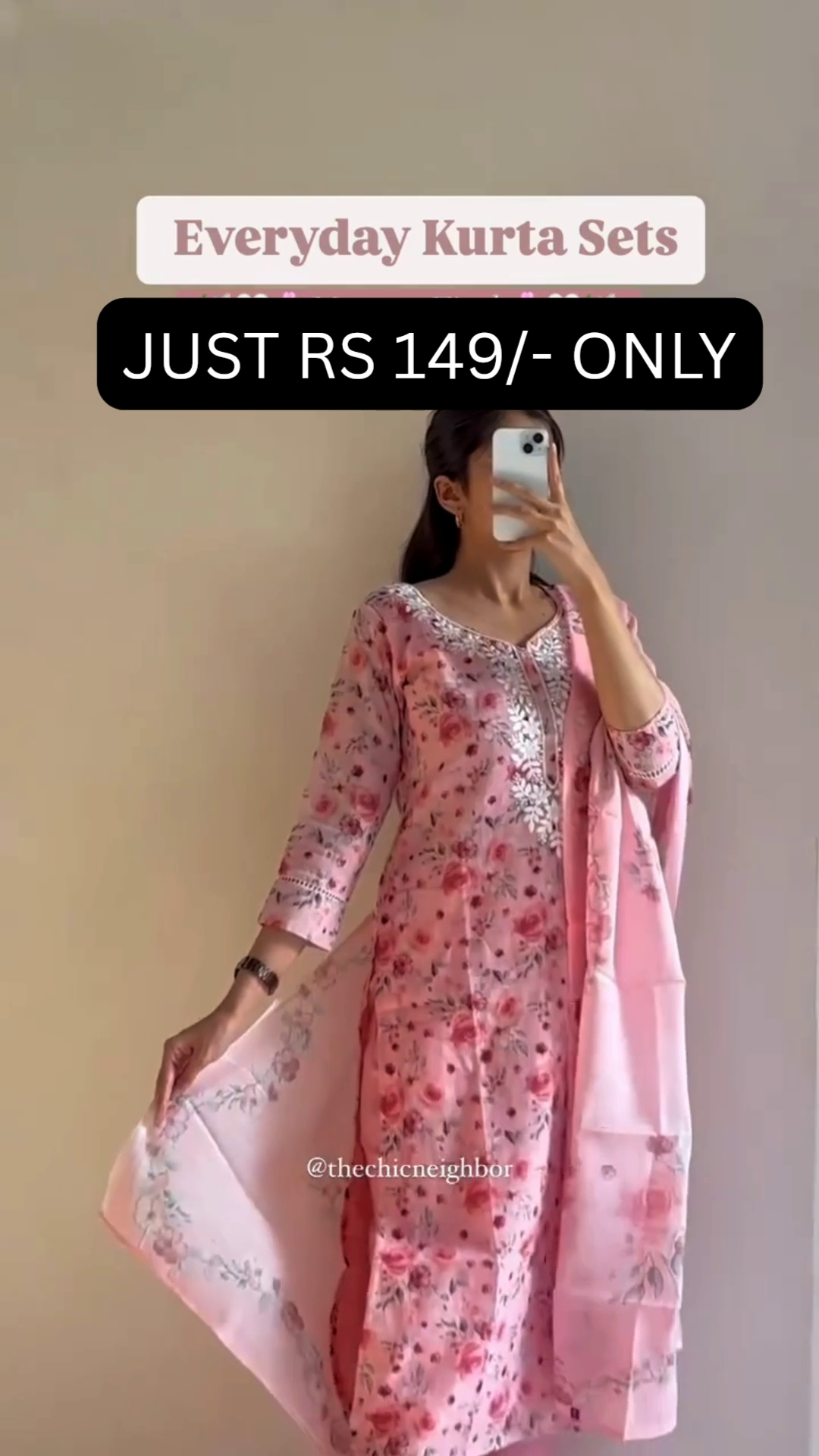 Indigo Charm Everyday Kurta Set 💙🌿 | Elegant Printed Casual Wear