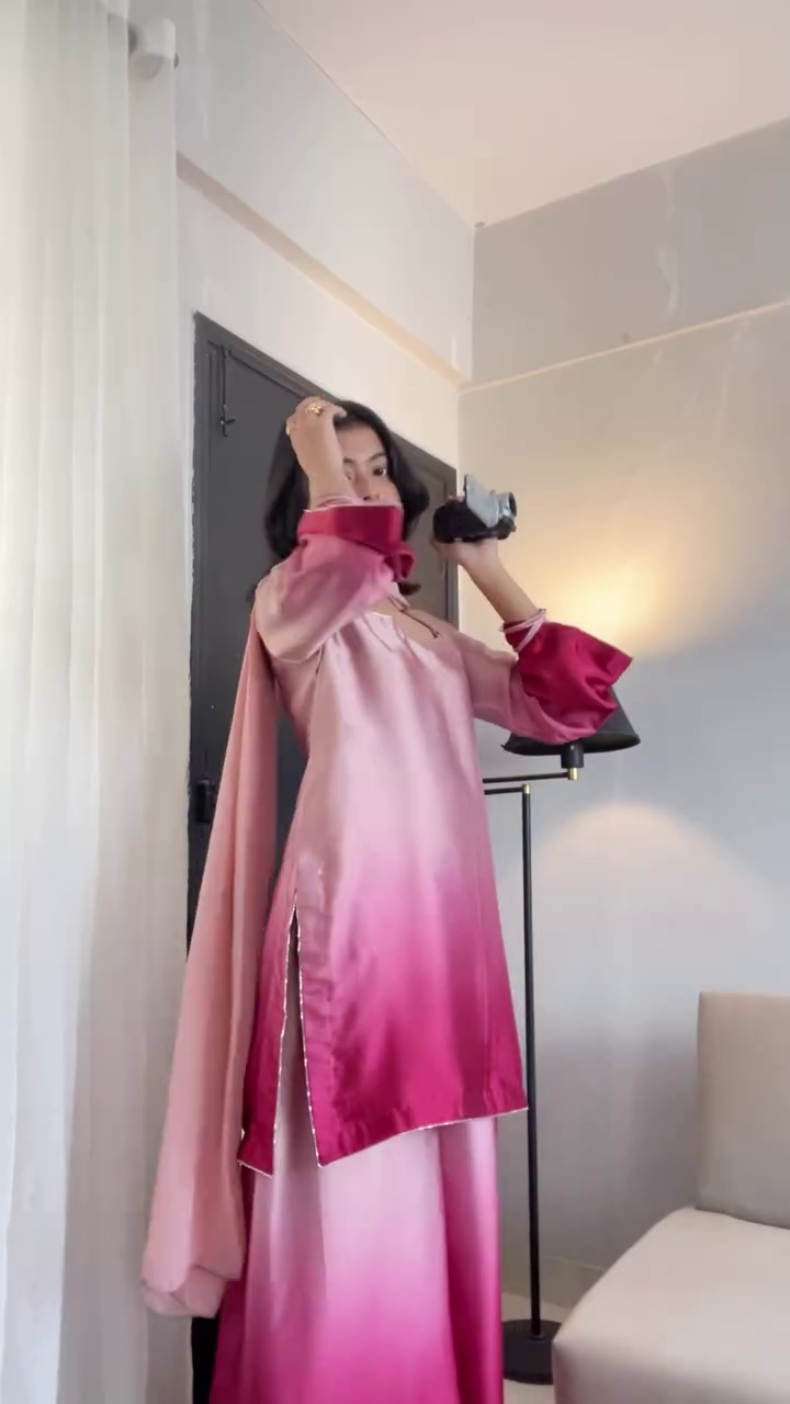 🌸 Blush Ombre Luxe Suit Set – Soft Glam with a Statement Twist 🌸✨