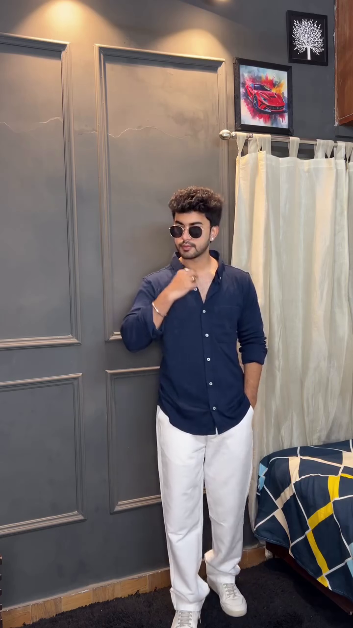 💙 Navy Blue Shirt – Minimal, Classy & Everyday Essential 👔✨