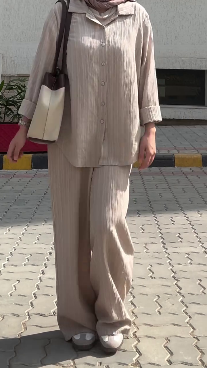 “Beige Breeze Coord Set 🤍🌿 | Soft Minimal Everyday Wear”