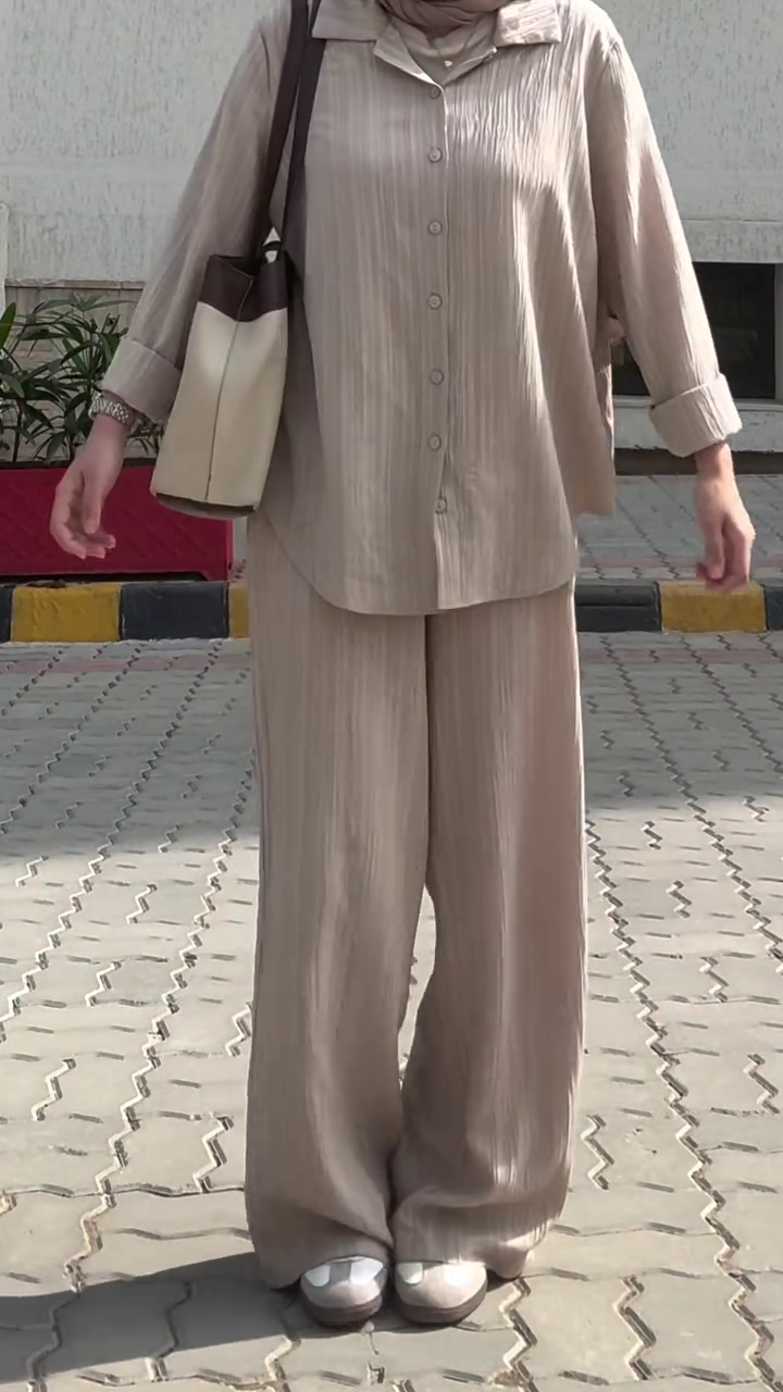 “Beige Breeze Coord Set 🤍🌿 | Soft Minimal Everyday Wear”