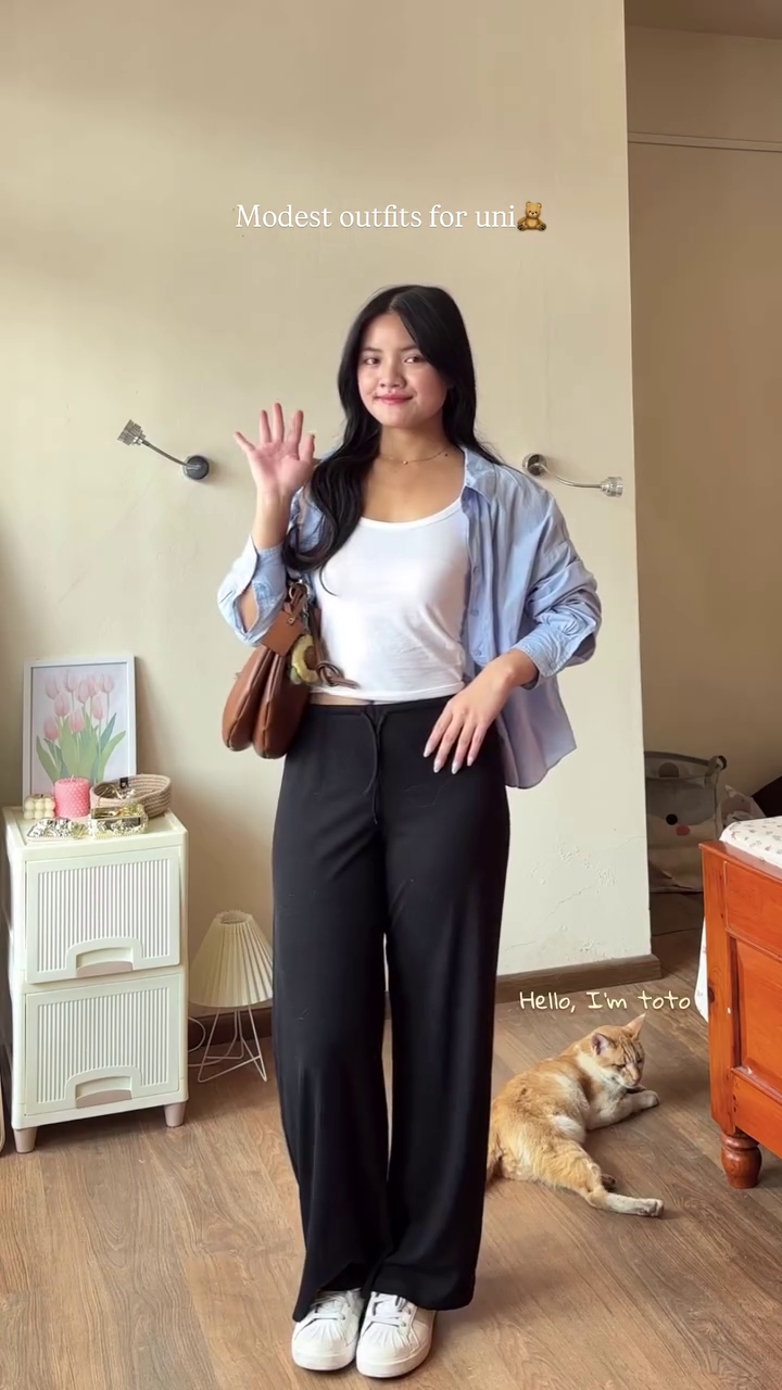 “Gingham Grace Midi Dress 🤎🎀 | Modest Uni Chic”