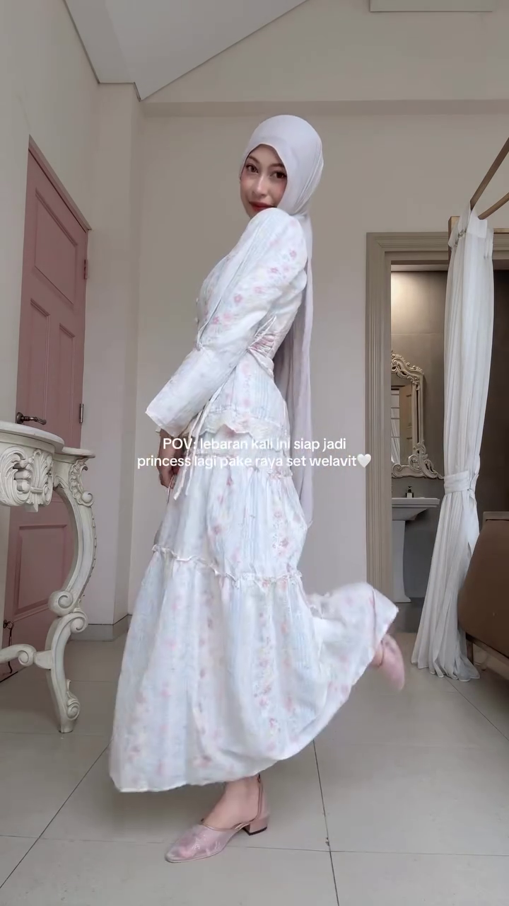 “Blossom Princess Maxi Dress 🤍🌷 | Eid Luxe Edition”