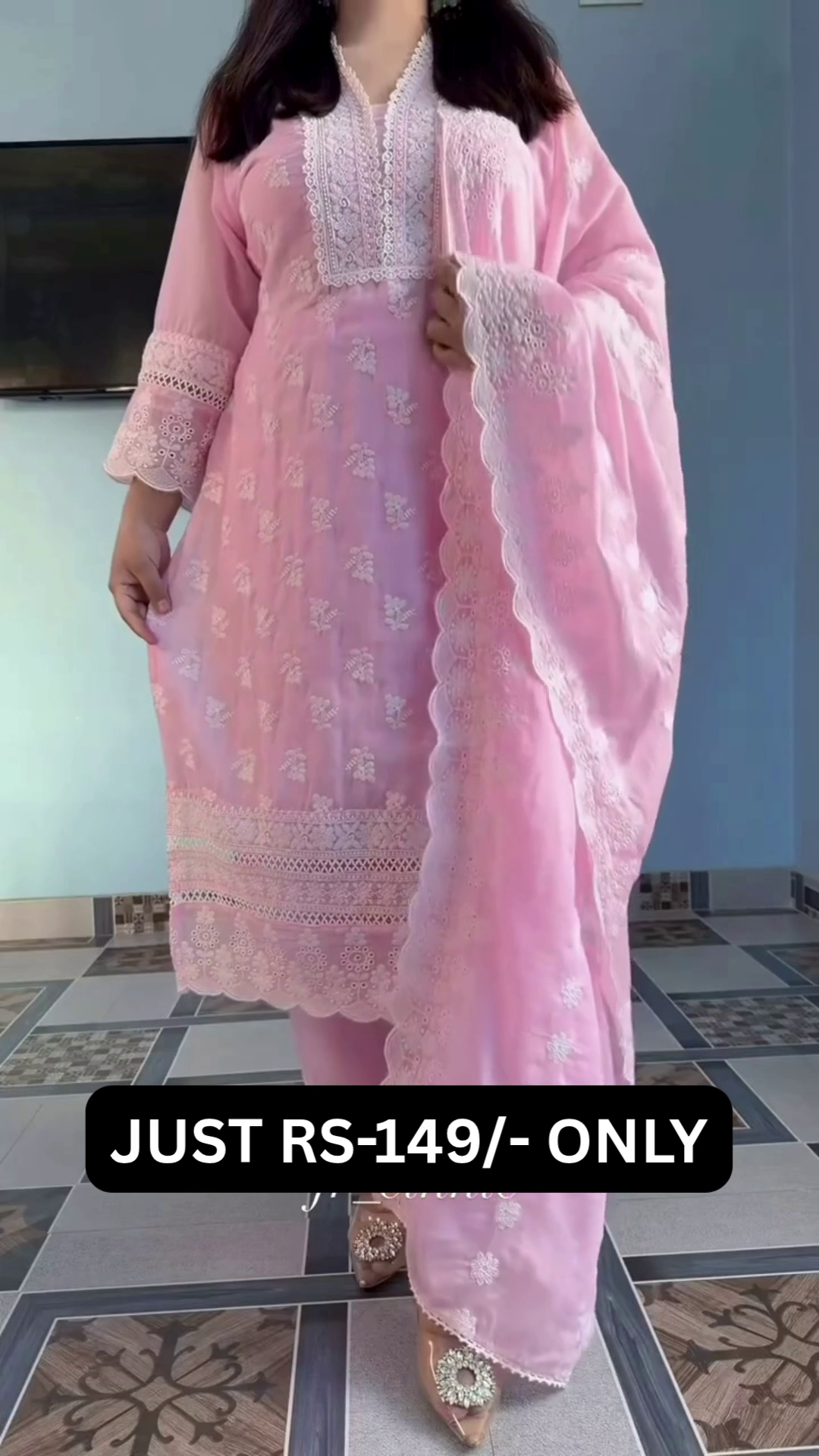 🌸✨ Blush Pearl Embroidered 3PC Suit Collection ✨🌸