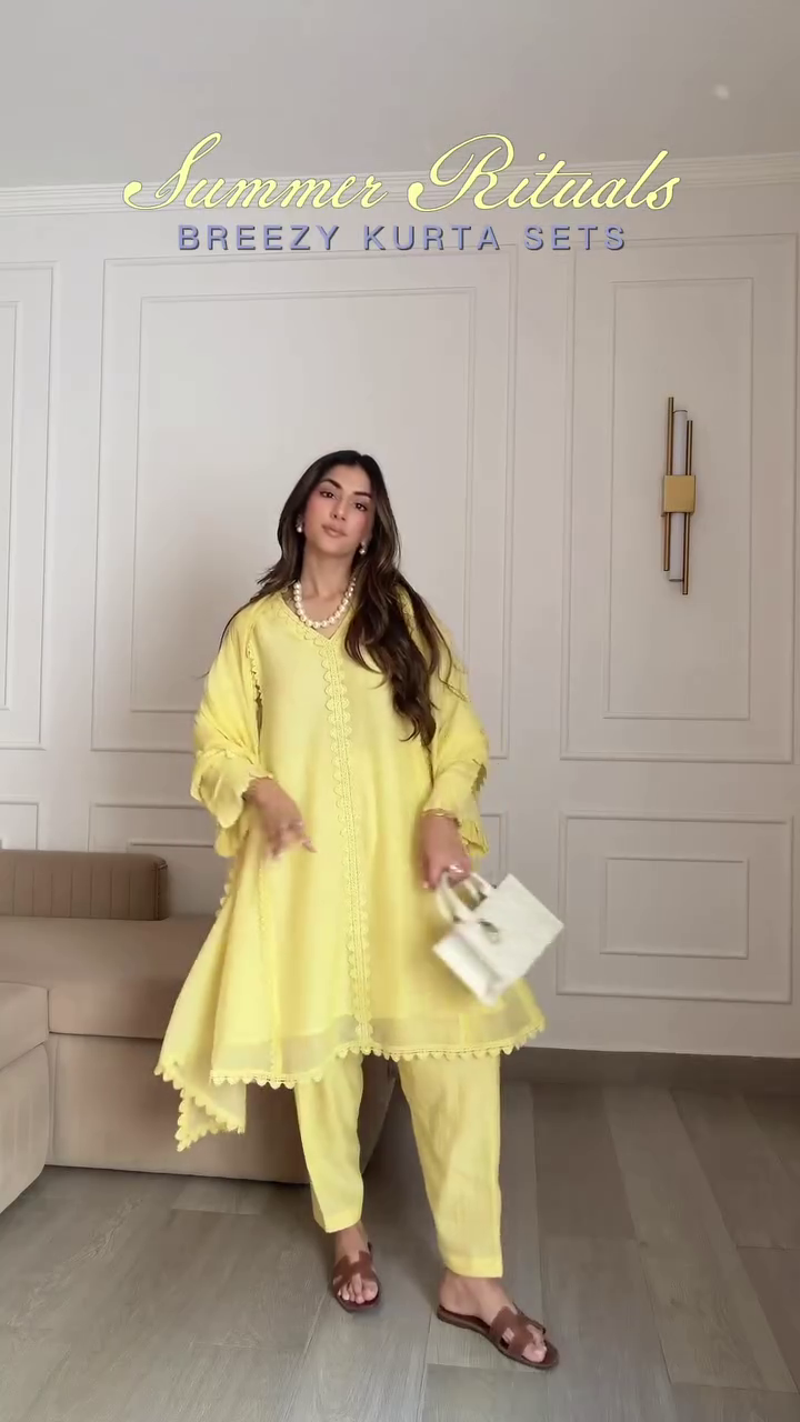 ☀️💛 Summer Rituals Breezy Kurta Set 💛☀️