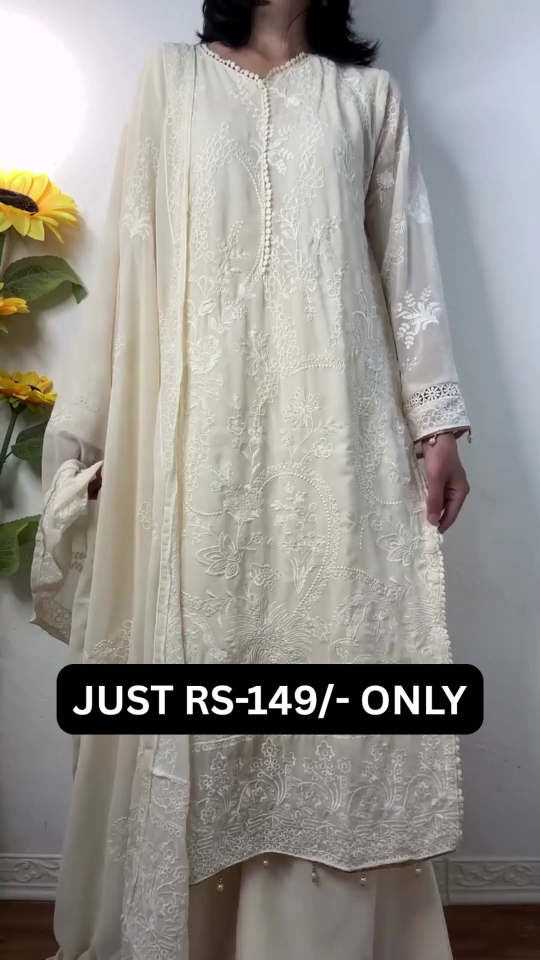🤎✨ Elegant Mocha Embroidered Suit Set ✨🤎