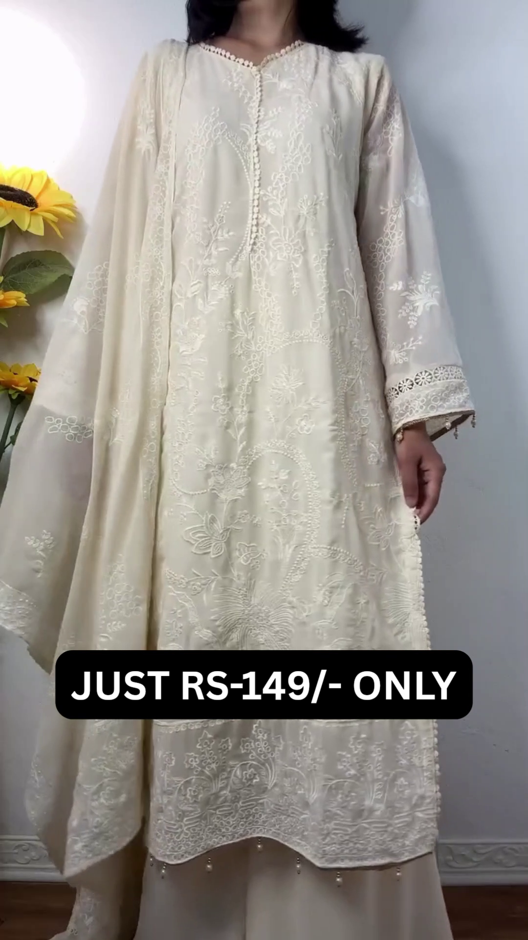 🤎✨ Elegant Mocha Embroidered Suit Set ✨🤎