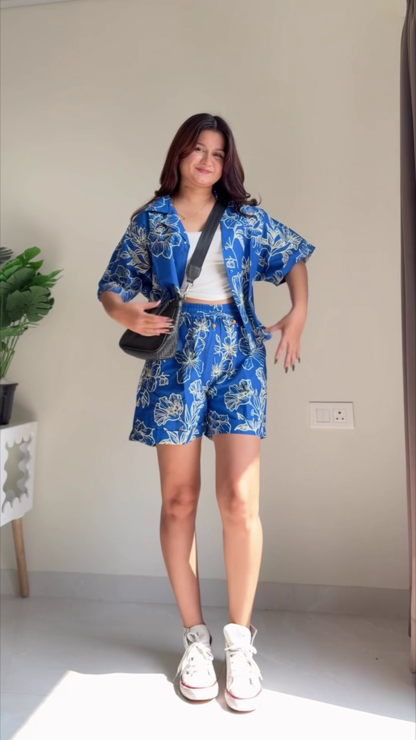 💙✨ Blue Floral Co-Ord Set – Vacation Ready, Fresh & Effortlessly Cool ✨💙