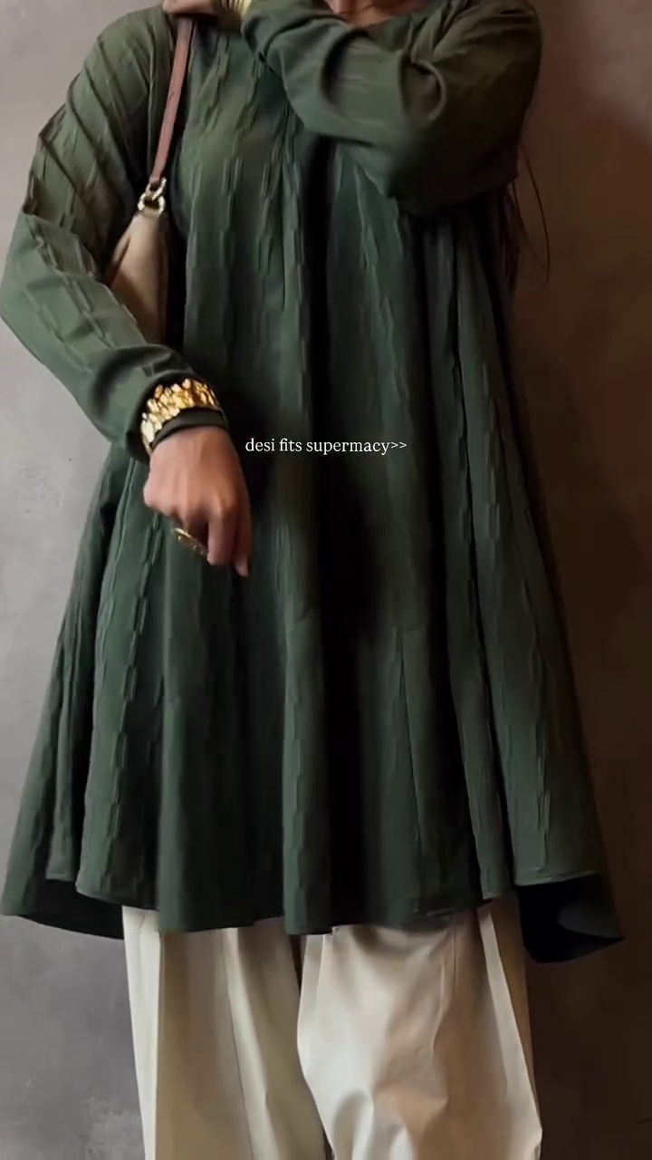 💚✨ Deep Forest Green Desi Fit — Minimal, Elegant & Timeless ✨💚