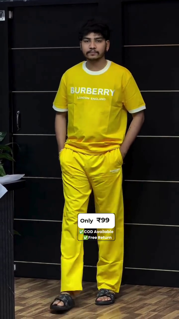 🔥 Premium Men's Ultra-Comfort Round Neck T-Shirt & Track Pant Co-Ord Lounge Set | Stylish Casual Cotton Nightwear & Everyday Wear Combo 🔥