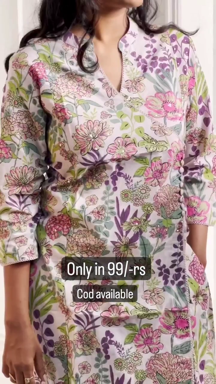 🌸✨ Elegant Floral Printed Cotton Kurta & Pant Set for Women | Premium Casual, Office, Festive & Everyday Ethnic Wear ✨🌸