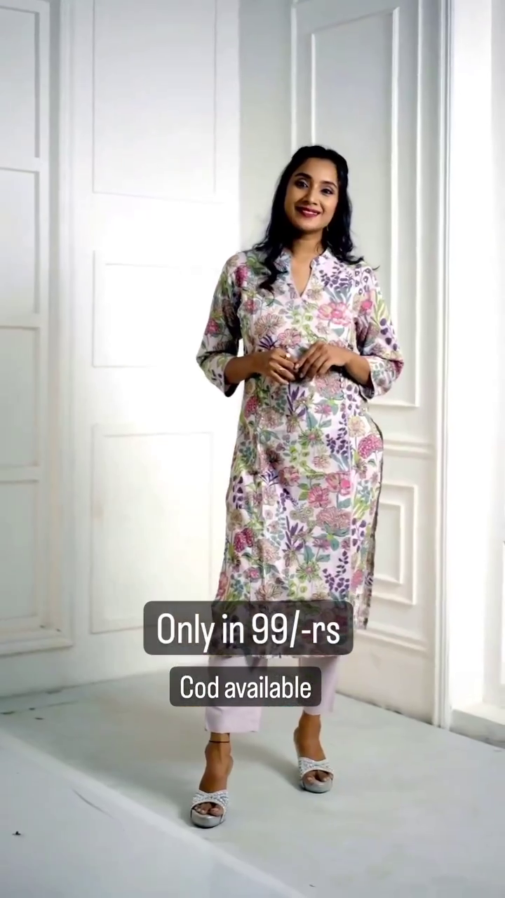 🌸✨ Elegant Floral Printed Cotton Kurta & Pant Set for Women | Premium Casual, Office, Festive & Everyday Ethnic Wear ✨🌸
