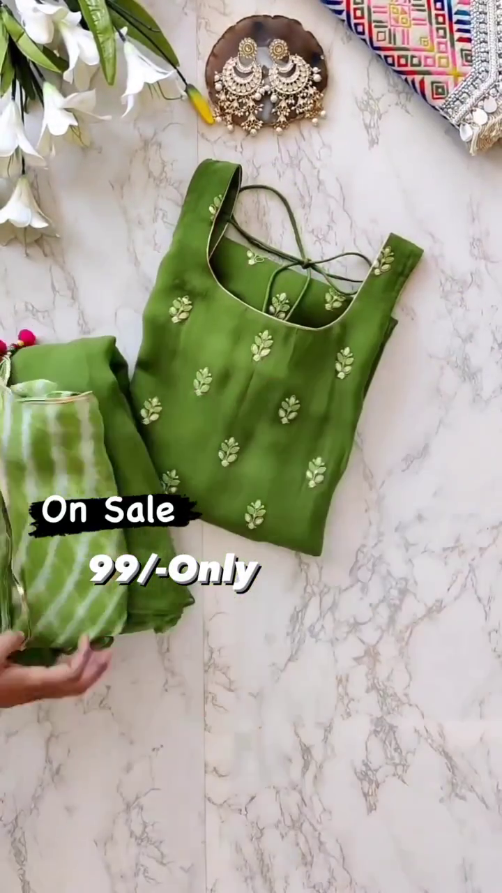 💚✨ Premium Olive Green Designer Embroidered Saree Blouse | Elegant Ethnic, Wedding & Festive Wear Blouse for Women ✨💚